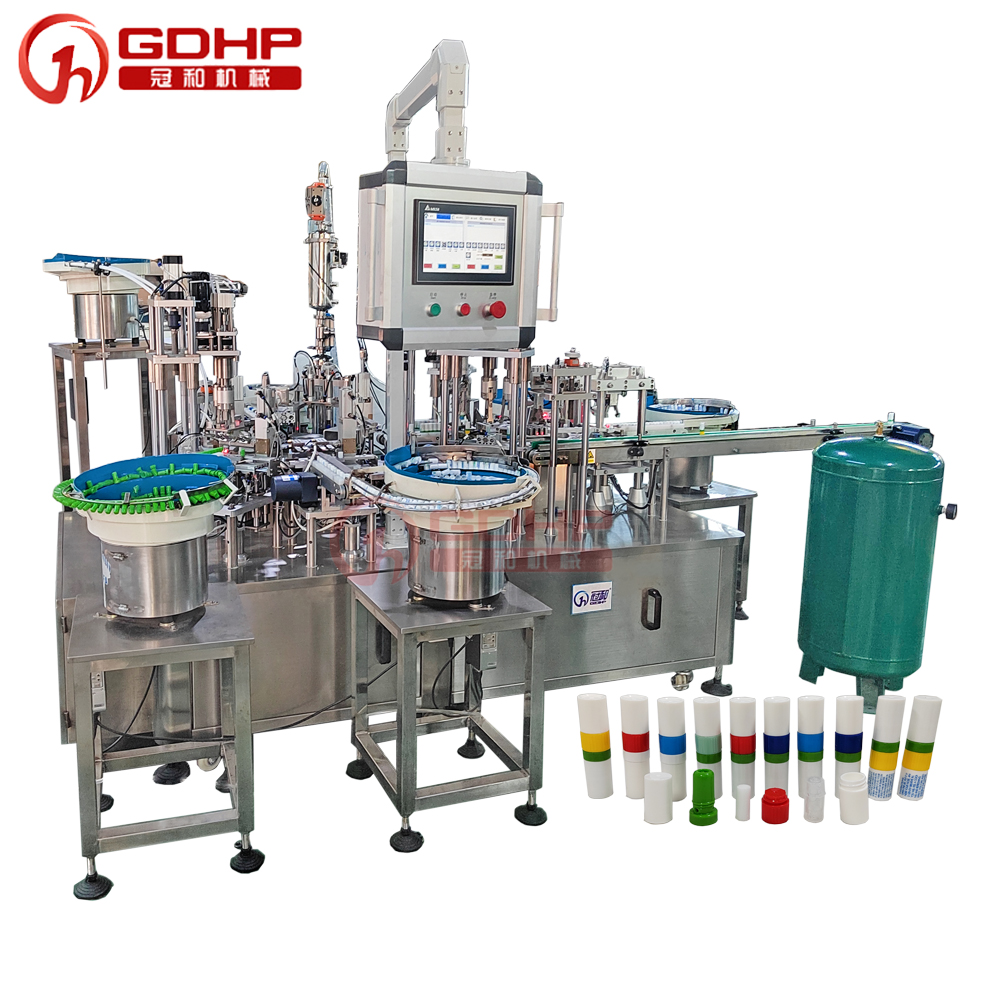 鼻吸管清涼油灌裝旋蓋一體機(jī)